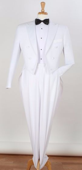 White Tailcoat Tuxedo Tail Jacket