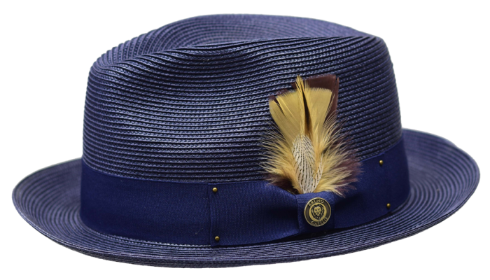 Bruno Capelo Men's Fedora Style Straw Hat - Solid Color