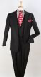 Apollo King Men's Outlet 3 Piece Fashion Suit - Wide Peak Lapel