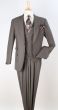 Apollo King Men's 3pc 100% Wool Suit - Zigzag Vest