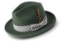 CCO Men's Fedora Style Wool Hat - Textured Plaid