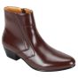 D'Italo Men's Leather Boot - Elevated Heel