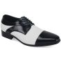 CCO Men's Leather Dress Shoe - Chain Link Texture