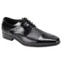 CCO Men's Leather Dress Shoe - Chain Link Texture