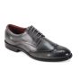 Grey Mens Shoes Wingtip Dress Shoe Derby Style Shoes