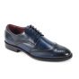 Navy Mens Shoes Wingtip Dress Shoe Derby Style Shoes