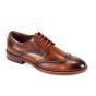 Tan Mens Shoes Wingtip Dress Shoe Derby Style Shoes