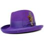 Bruno Capelo Men's Godfather Dress Hat - Lined Brim