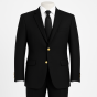 Black Men's Blazer with Gold Buttons