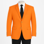 Orange Men's Blazer with Gold Buttons