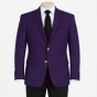 Purple Men's Blazer with Gold Buttons