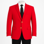 Red Men's Blazer with Gold Buttons