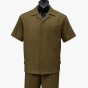Dreams by Zacchi Men's Wide Leg 2 Piece Walking Suit - Light Texture
