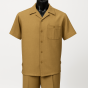Dreams by Zacchi Men's Wide Leg 2 Piece Walking Suit - Light Texture