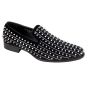 After Midnight Men's Velvet Dress Shoes - Spikes and Studs