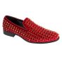 After Midnight Men's Velvet Dress Shoes - Spikes and Studs