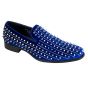 After Midnight Men's Velvet Dress Shoes - Spikes and Studs
