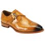 Giovanni Men's Leather Dress Shoe - Sleek Leather Buckle