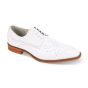 Giovanni Men's Leather Dress Shoe - Perforated Pattern