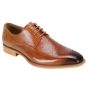 Giovanni Men's Leather Dress Shoe - Perforated Pattern