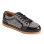 Giovanni Men's Leather Sneaker Style Shoe - Tweed Accents