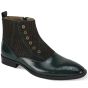 Giovanni Men's Leather Dress Boot - Wool Felt Accent