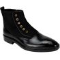 Giovanni Men's Leather Dress Boot - Wool Felt Accent