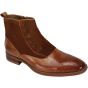 Giovanni Men's Leather Dress Boot - Wool Felt Accent
