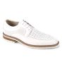 White Dress Shoes for Men Derby Style Shoe Moc Toe Shoes