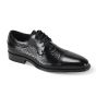 Giovanni Men's Leather Dress Shoe - Alligator Accent Panel