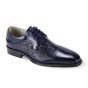 Giovanni Men's Leather Dress Shoe - Alligator Accent Panel