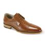 Giovanni Men's Leather Dress Shoe - Alligator Accent Panel