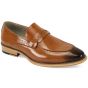 Giovanni Men's Leather Dress Shoe - Perforated Loafer