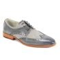 Grey Wing Tip Shoes Derby Shoes
