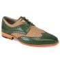 CCO Men's Outlet Leather Dress Shoe - Fabric Accent 