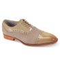 Giovanni Men's Leather Dress Shoe - Stitching Detail