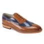 Giovanni Men's Leather Dress Shoe - Wingtip with Perforations