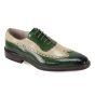 Giovanni Men's Leather Dress Shoe - Wingtip with Perforations