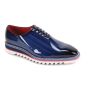Cobalt Patent Mens Shoes Leather Shoes