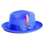 Steven Land Men's 100% Wool Fedora Hat -Solid Color