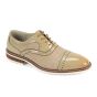 CCO Men's Leather Dress Shoe - Plaid Accent Panel