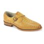 Scotch Leather Dress Shoe Crocodile Leather Monk Strap