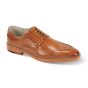 Giovanni Men's Leather Dress Shoe - Moc Toe