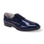 Giovanni Men's Leather Dress Shoe - Sleek Perforations