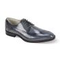 Giovanni Men's Leather Dress Shoe - Sleek Perforations