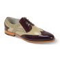 Giovanni Men's Leather Dress Shoe - Wingtip Style