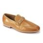 Latte Shoe Loafers for Men Moc Toe Shoes Leather Loafer
