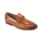 Tan Shoe Loafers for Men Moc Toe Shoes Leather Loafer