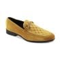 Gold Mens Dress Shoes Mens Loafers Velvet Shoe