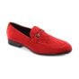 Red Mens Dress Shoes Mens Loafers Velvet Shoe
